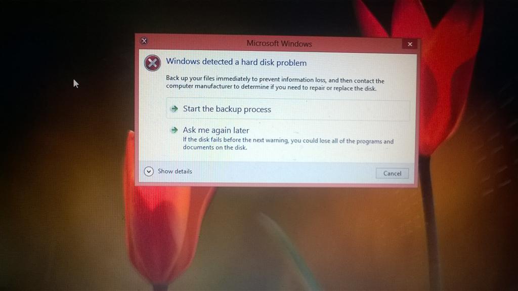 ทำไมมันขึ้น windows detected a hard disk problem. ตลอดเลยครับ - คำถาม ...