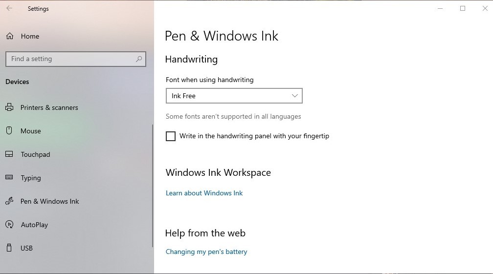 Where are the Pen settings? - Microsoft Q&A