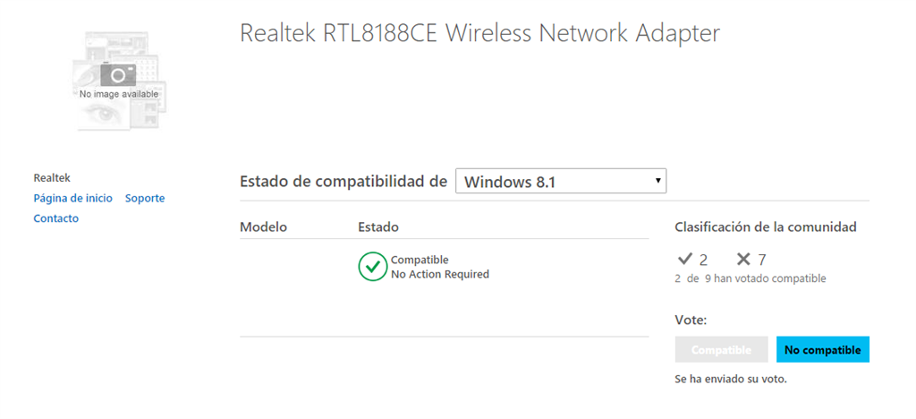 Realtek RTL8188CE no funciona en Windows 8.1 64 bits. - Microsoft Q&A