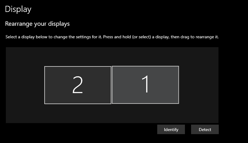Independent screens on external display - Microsoft Q&A