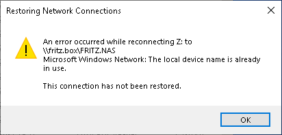 reconnect USB stick as a network drive - Microsoft Q&A