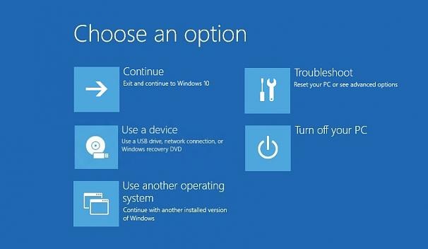 Stuck in Advanced Options after an update (Windows 10) - Microsoft Q&A