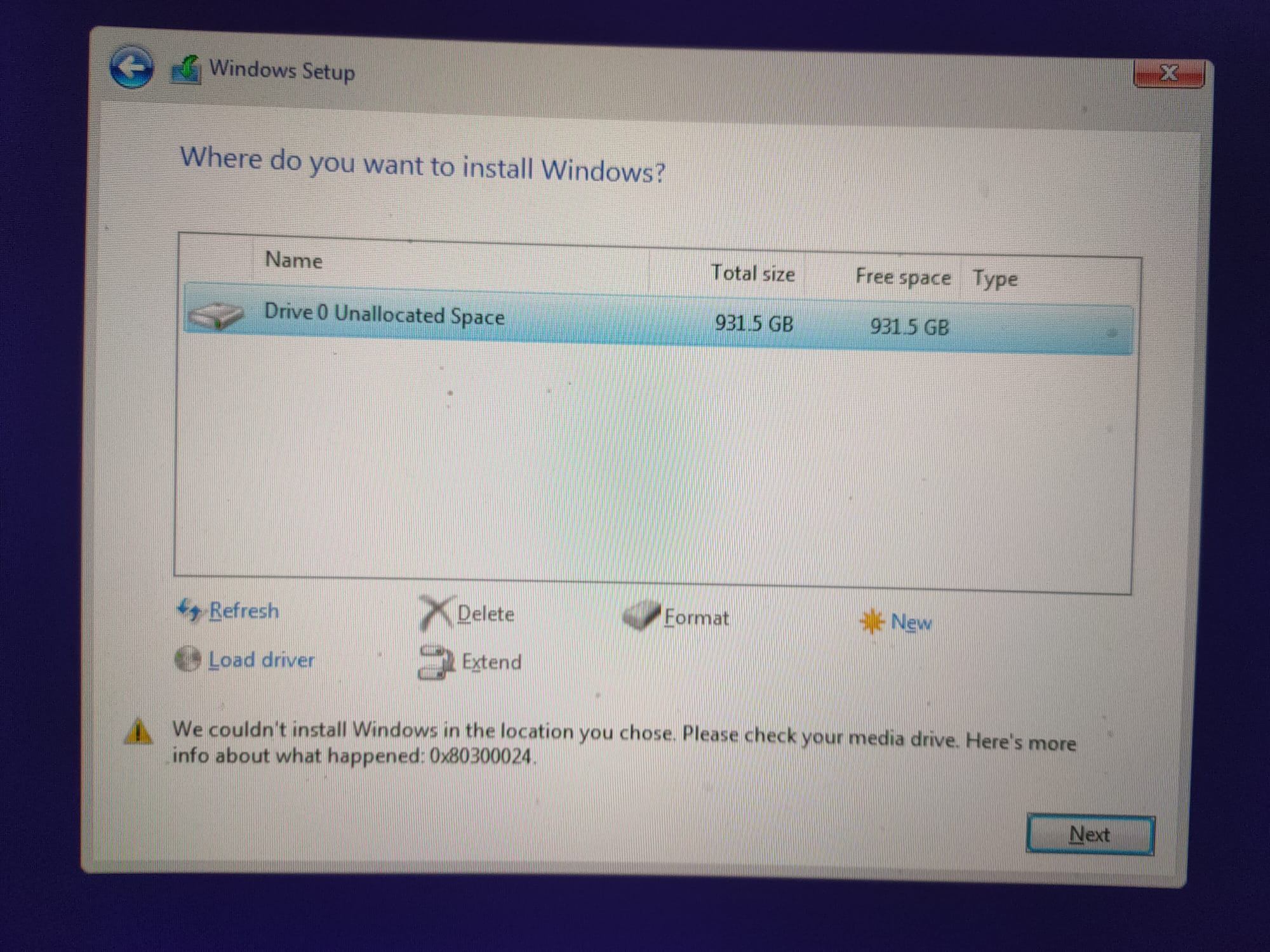 I am trying to do a clean install of windows 10 from boot media ...