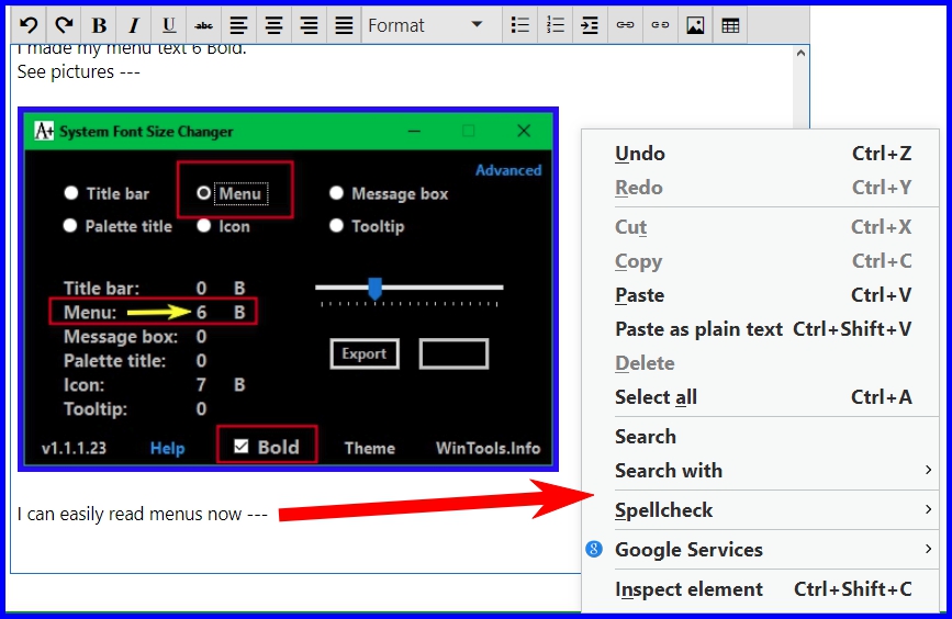 Make Menu Text Bigger - Microsoft Q&A