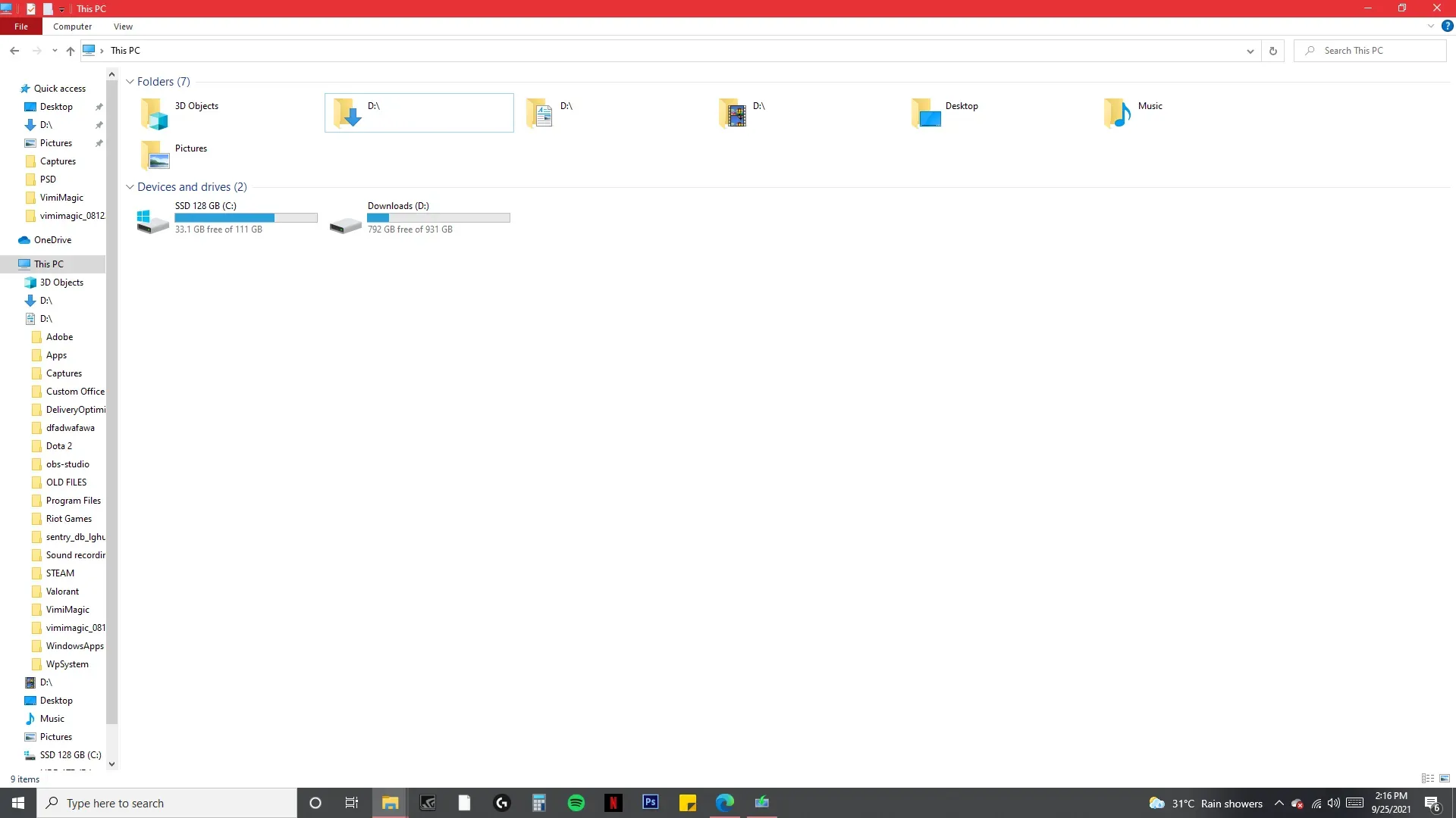 System Folders turned into D Drive and I dont know how to undo it ...