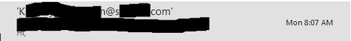 What does inverted commas mean in Outlook 2016 sent items folder around ...