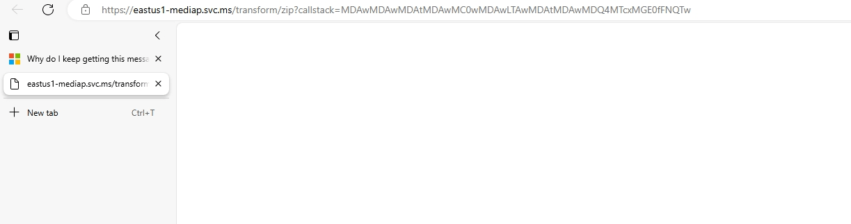 Why do I keep getting this message when I try to download from One ...