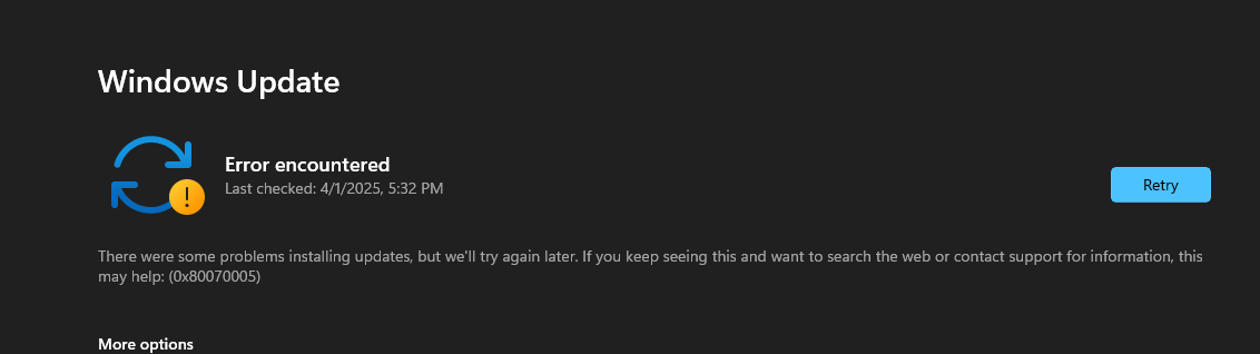 Cant Update Windows Microsoft Q A