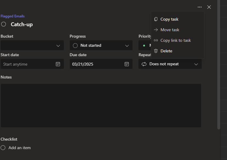 Option to copy or move a task in Planner has gone - Microsoft Q&A