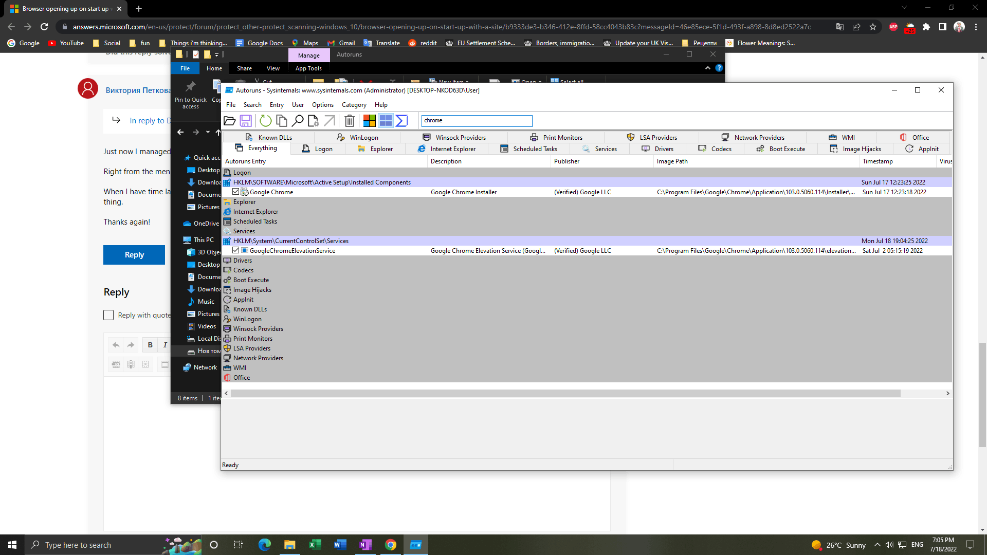 Browser opening up on start up with a site - Microsoft Q\u0026A, image size:1920x1080