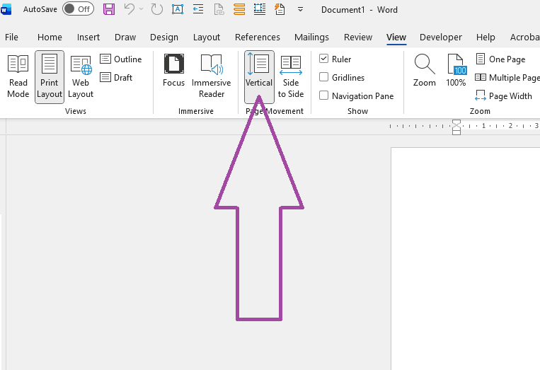 How to make view default to one page in all new documents - Microsoft Q&A