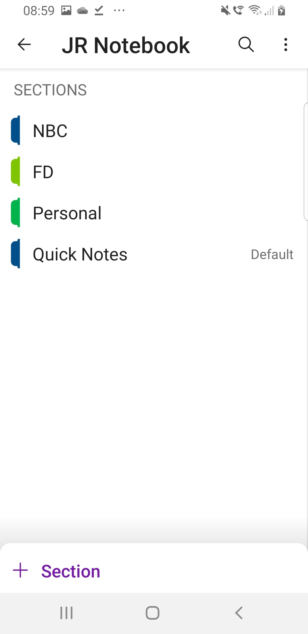 Onenote android not showing any notes on home screen? - Microsoft Q&A