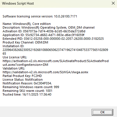 Why is the list of devices in 