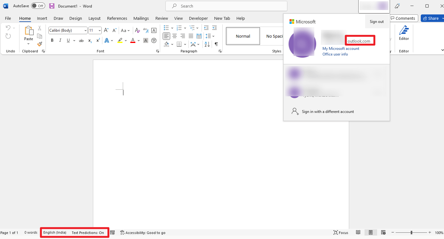 Text Predictions in Word not available in Office 365 - Microsoft Q&A