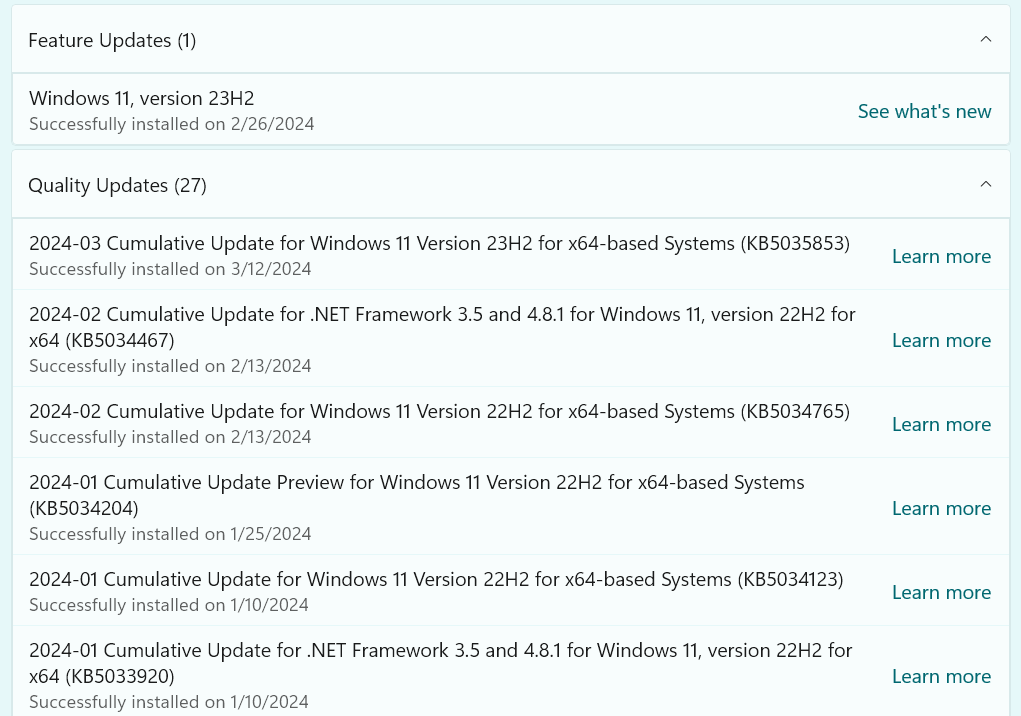 Settings revert after Windows update - Microsoft Q&A