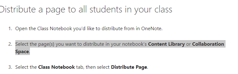 Unable to distribute pages in OneNote Class Notebook - Microsoft Q&A