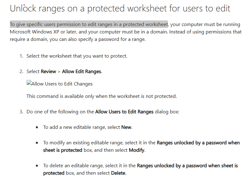 Simultaneous editing of password-protected Excel workbook - Microsoft Q&A
