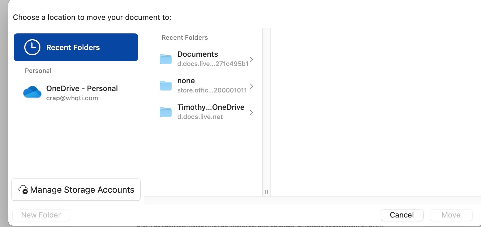 How to move a file, not save as, while in the move/finder window on a ...