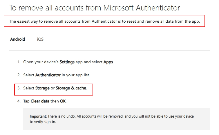 microsoft authenticator, no option to transfer to new phone individual ...