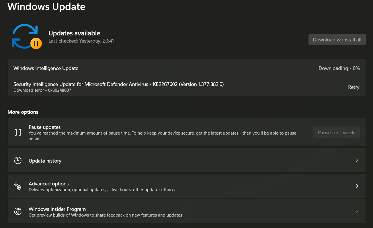Update Stuck at %0 - Windows 11 - Beta Channel - Microsoft Q&A