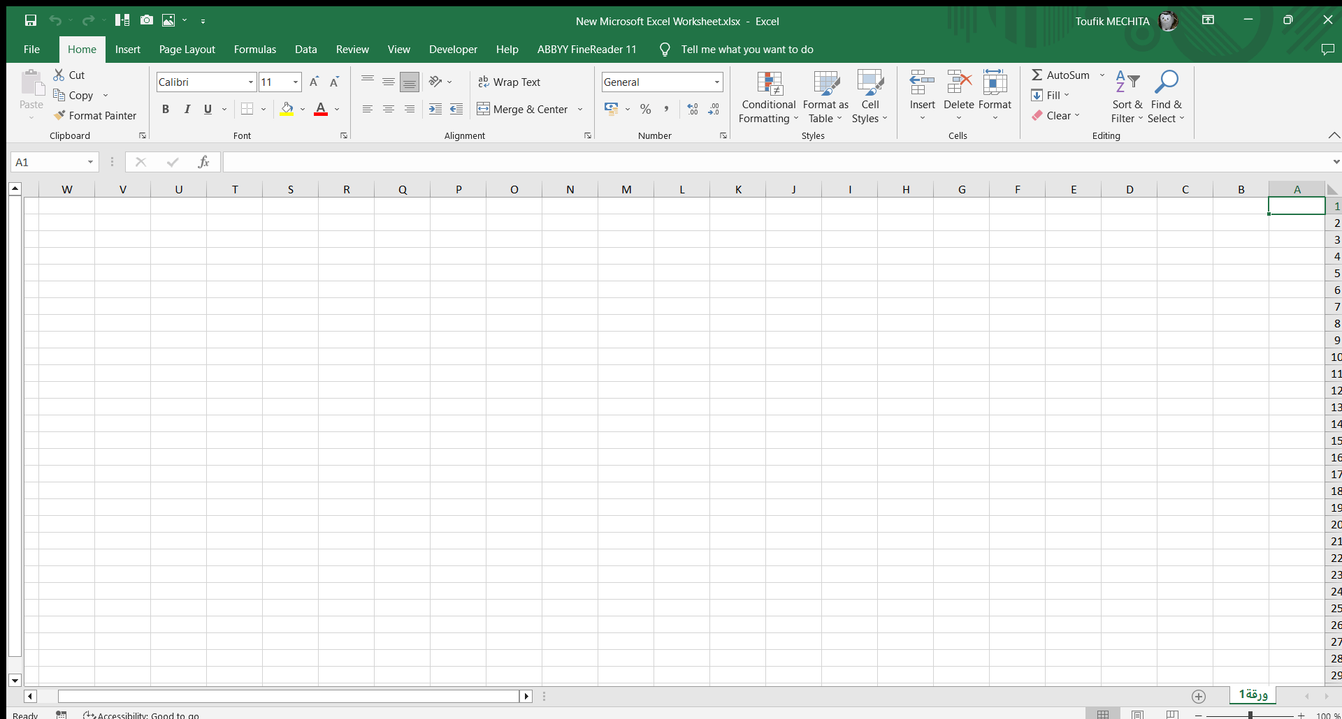 Default Excel Sheet Language - Microsoft Q&A