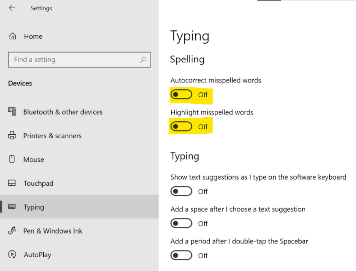 Windows Underline2