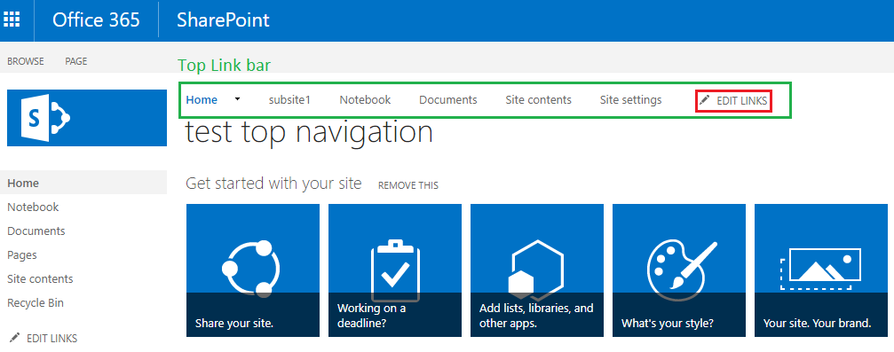 Cascading Top Link Bar - Microsoft Q&A