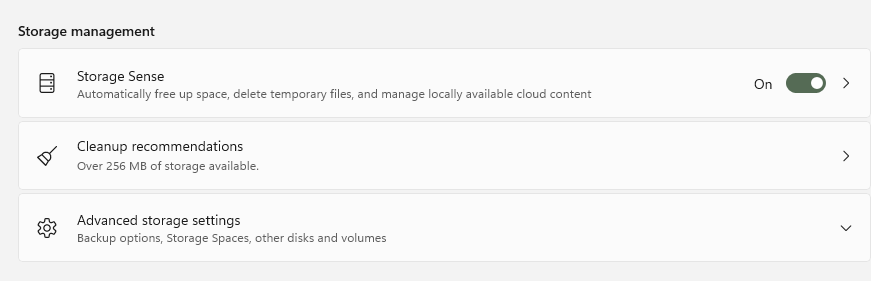 Why the Temporary files in Storage is 134 GB? - Microsoft Q&A