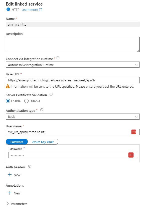 Trying to fetch Jira issues with Azure Data factory - Microsoft Q&A