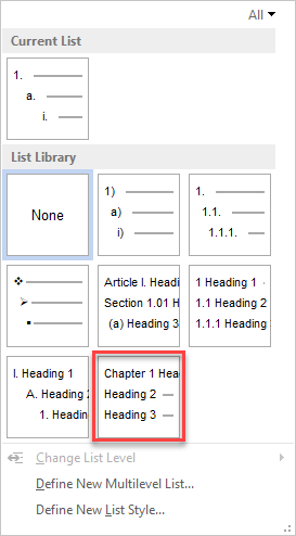 How Can I Increment Chapter Numbering That's Not Using Multi-Level List ...