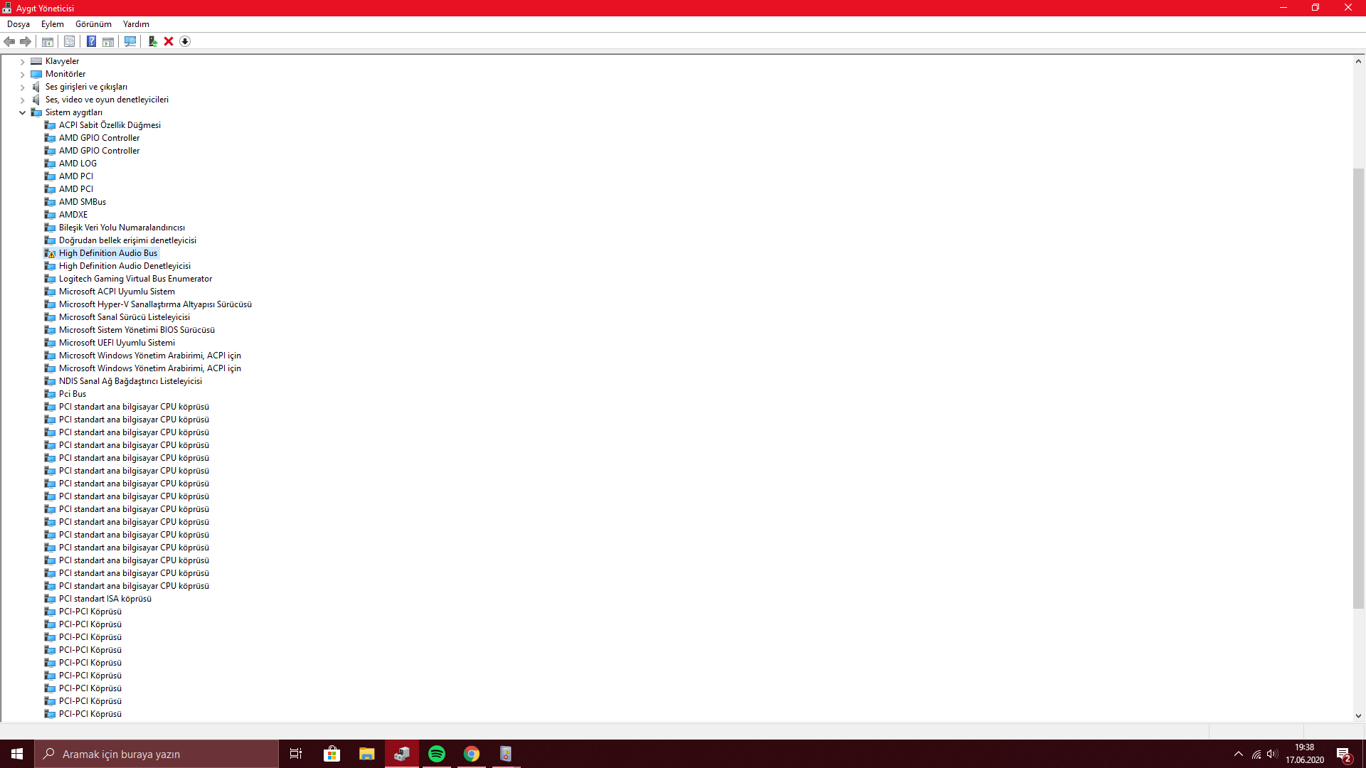 High Definition Audio Bus Error Code 19 - Microsoft Q&A