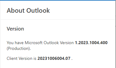 Outlook 1.2023.920.900 doesn't render styles on emails - Microsoft Q&A