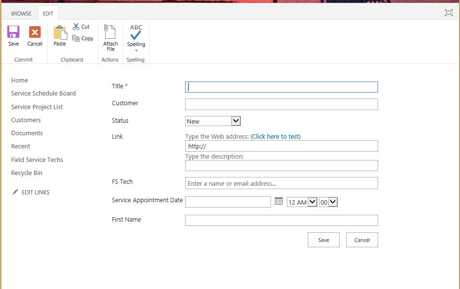 sharepoint list - lost default new form - Microsoft Q&A