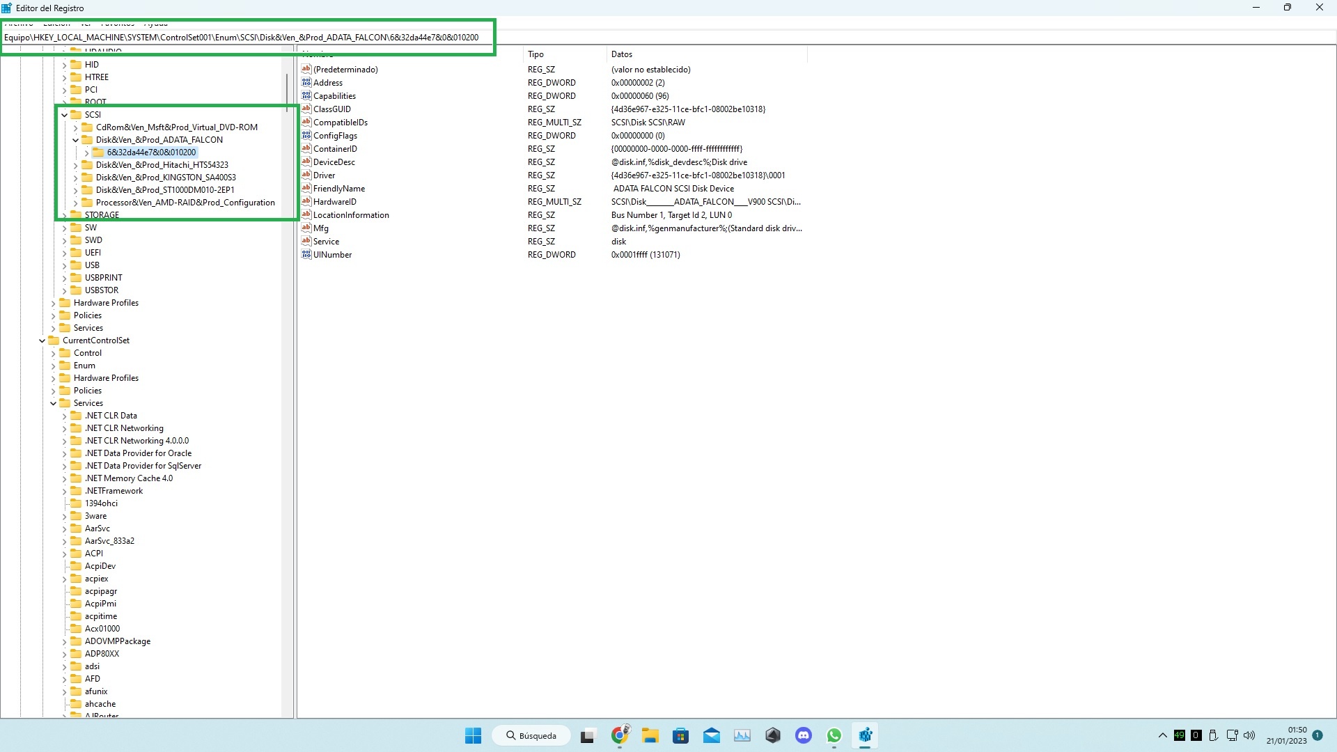 mis discos sata y m2 aparecen como scsi en windows 11 - Microsoft Q&A