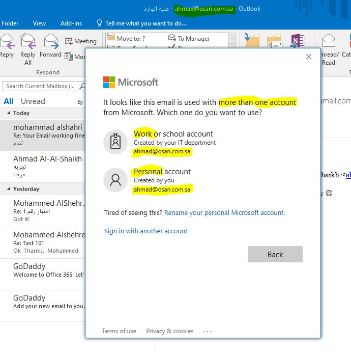 How do I merge my Personal Account "Microsoft 365 Family" with Work ...