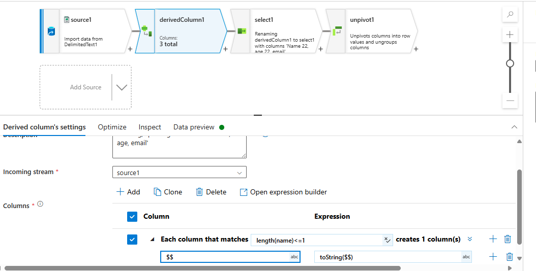 How do I unpivot with schema drift enabled? - Microsoft Q&A