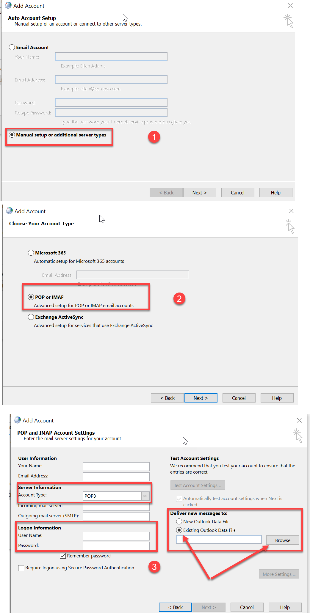 How do I change from imap to pop - Outlook 2021 - Microsoft Q&A