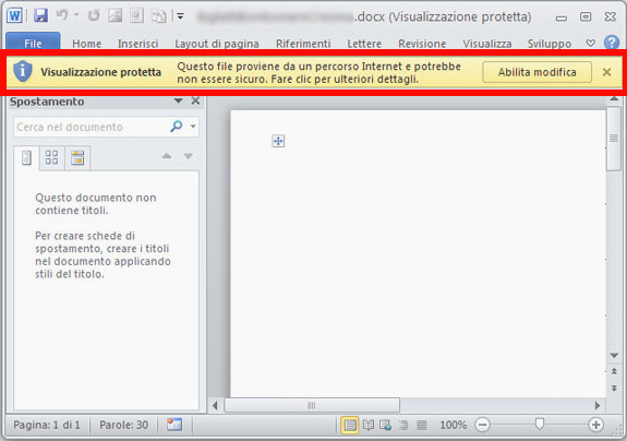 Come Disabilitare la Visualizzazione Protetta su Microsoft Word -  tecnomani.com
