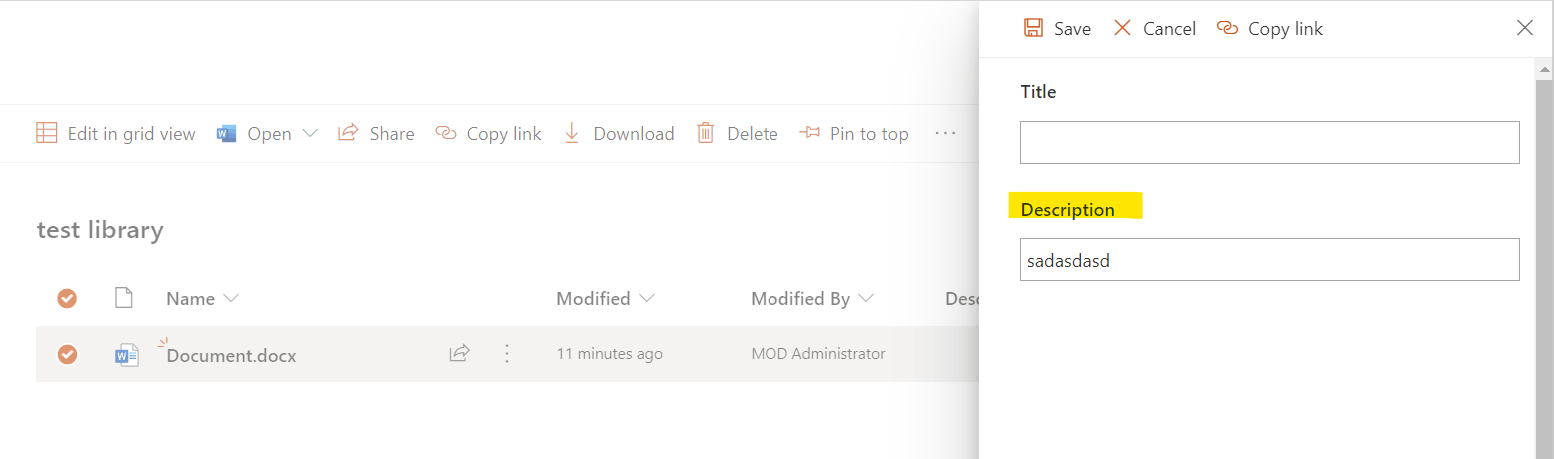 SharePoint Document Library 