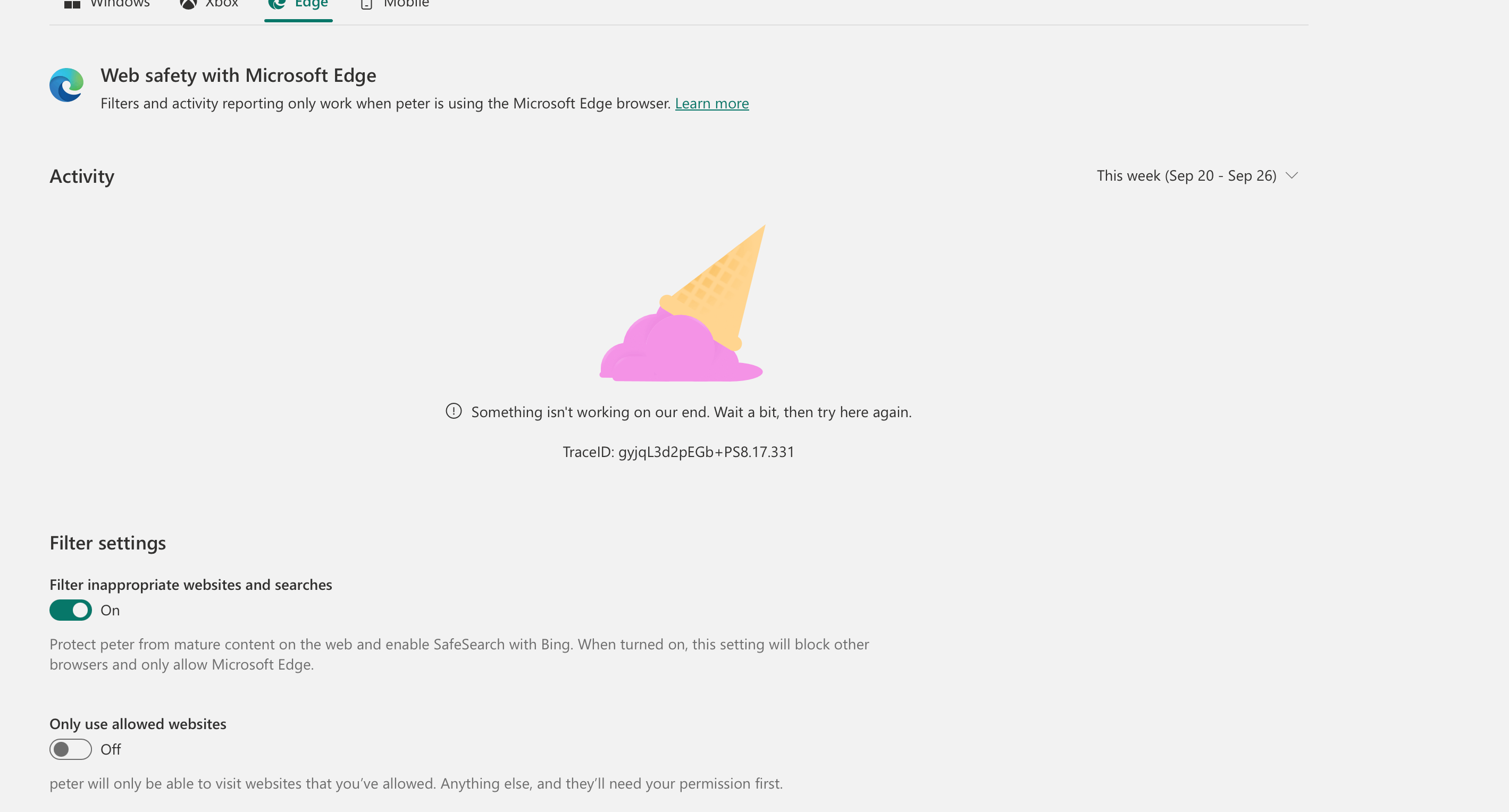 family safety not working anymore - Microsoft Q&A