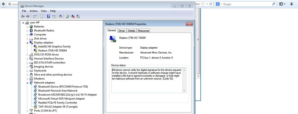 windows encountered a problem installing the driver software for your ...