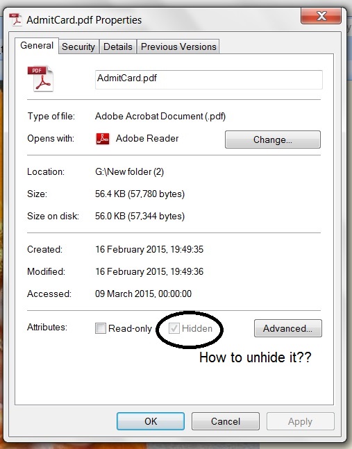 How to unhide a hidden file. - Microsoft Q&A