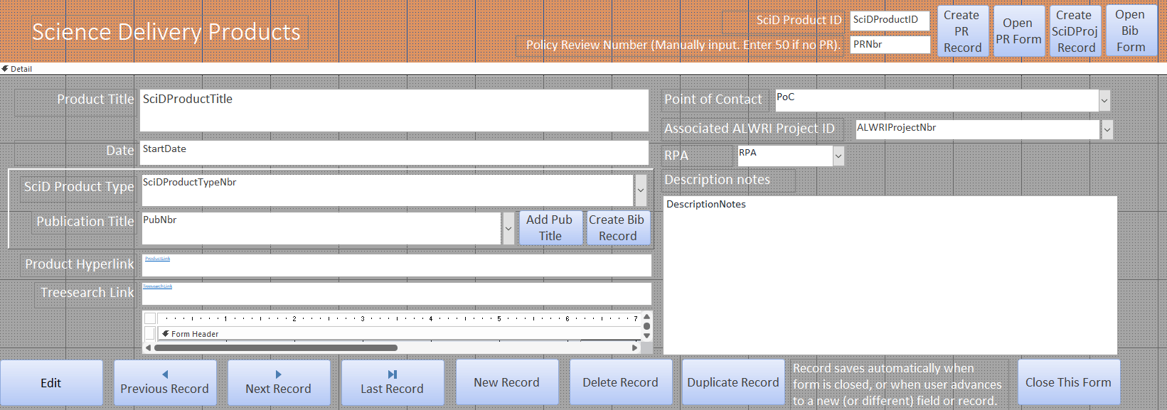 Is there a way to put an edit button into the *header* of a form with ...