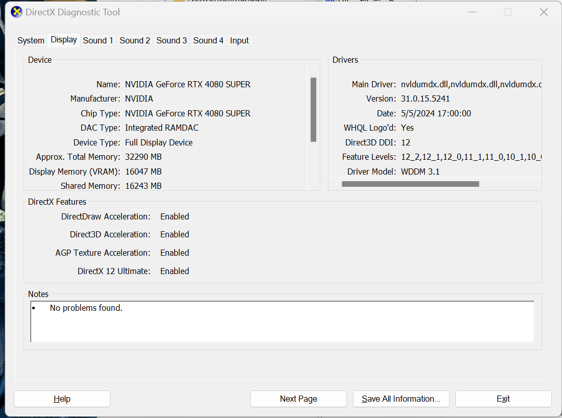So I have a new pc now, I went with an Alienware Aurora R16, runs