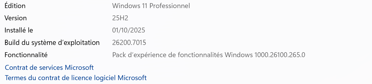 W11 25H2 Canal release preview 26200.7015