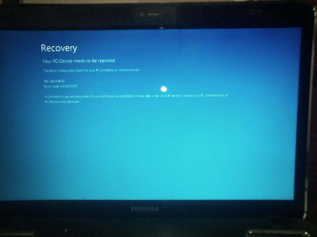How do i fix the error code 0xc0000000f? - Microsoft Q&A