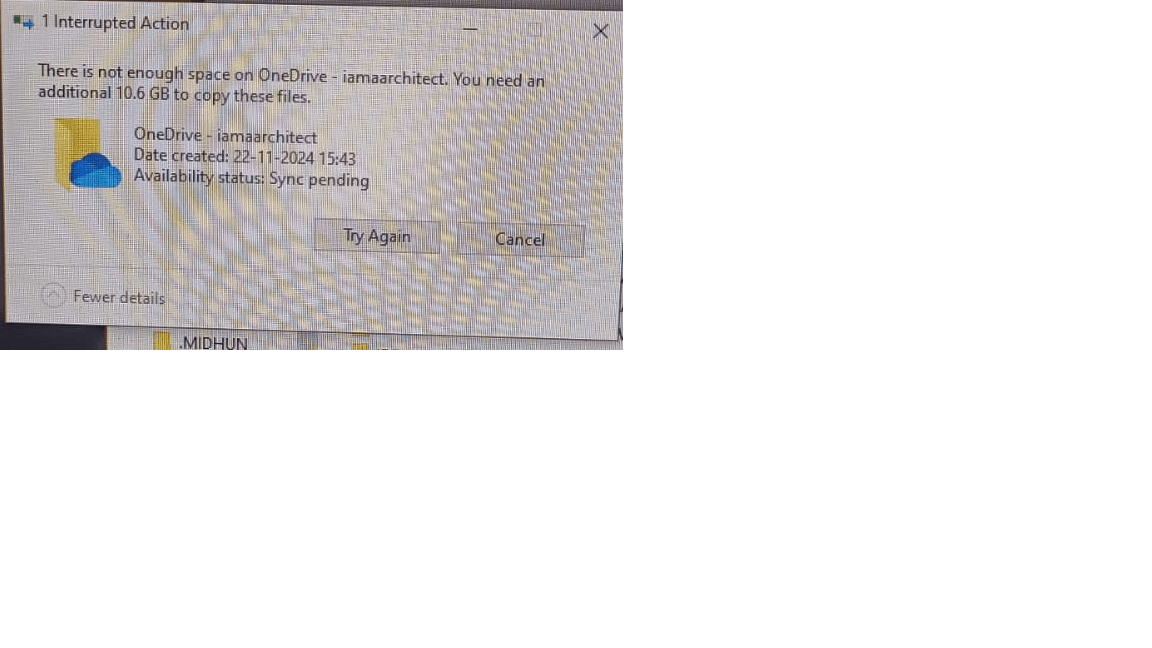 OneDrive Issue - Microsoft Q&A