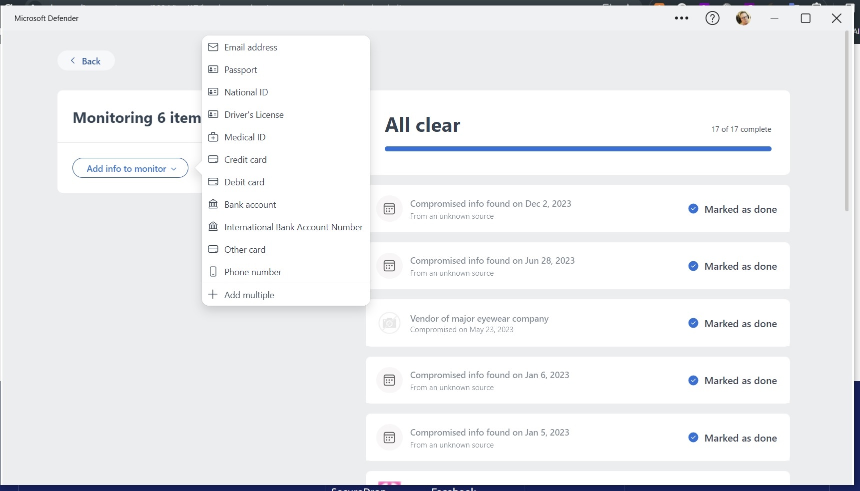 Does Microsoft Defender monitoring no longer allow you to add passwords ...