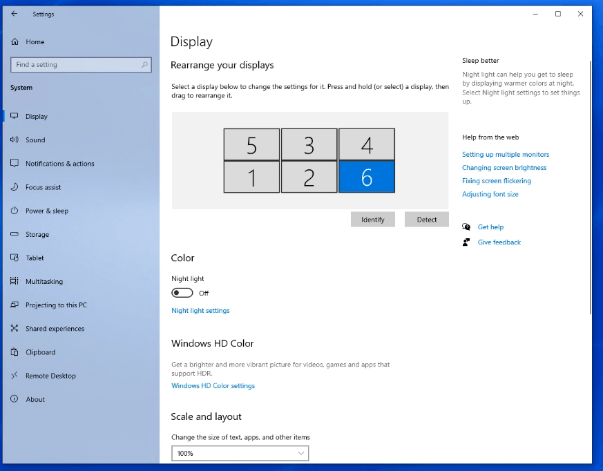 How to precisely align six displays in Windows 10 - Microsoft Q&A