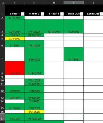 Issue with Conditional Formatting Not Working with 1 of 5 Rules ...